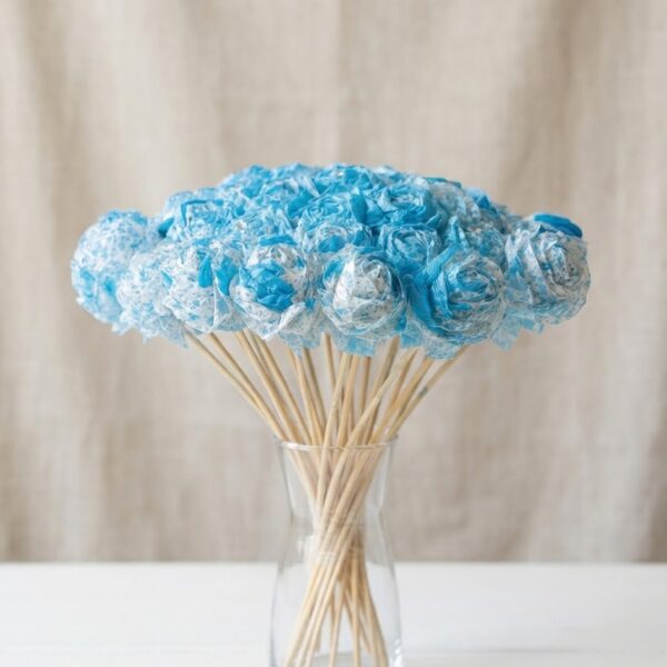 Bouquet de roses bleues